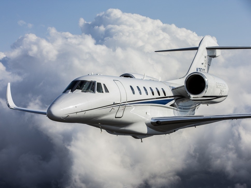 Cessna Citation X+ In Flight