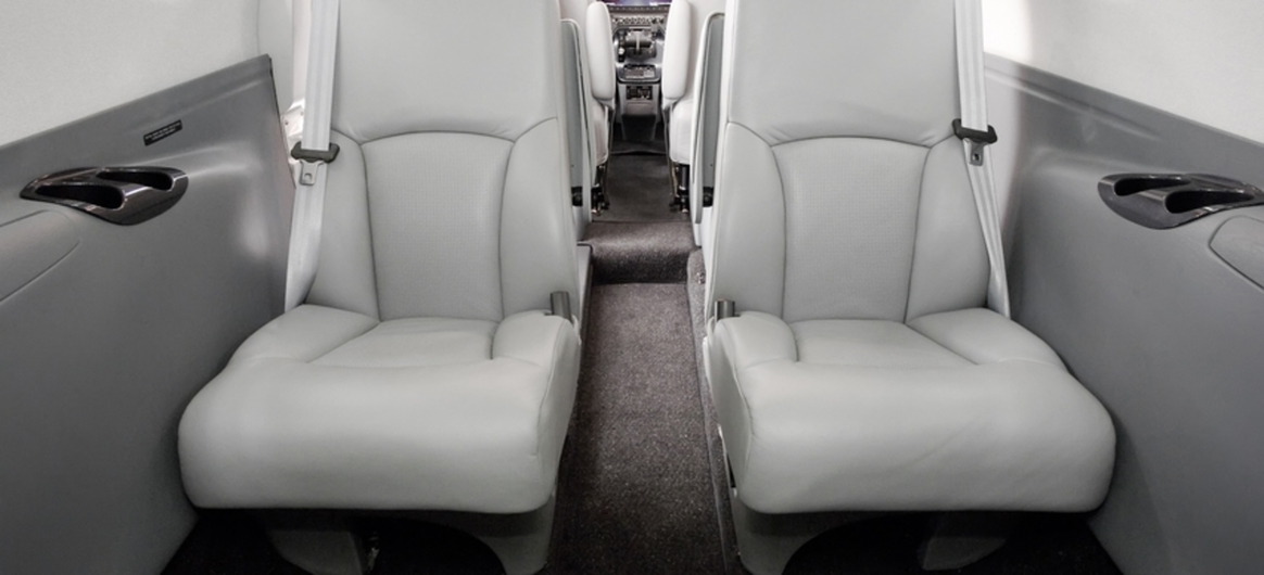 Citation Mustang lounge area