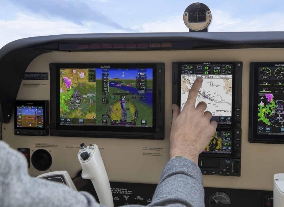 A Garmin GTN Xi Unit Installed in a Piston Airplane's Flight Panel