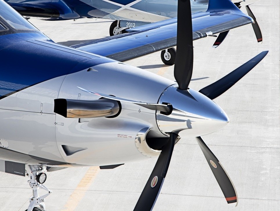 A Pratt & Whitney PT6 E-Series engine on a Pilatus PC-12 NGX