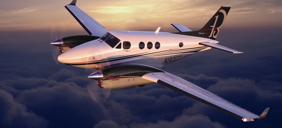 Beechcraft King Air C90GTx in flight