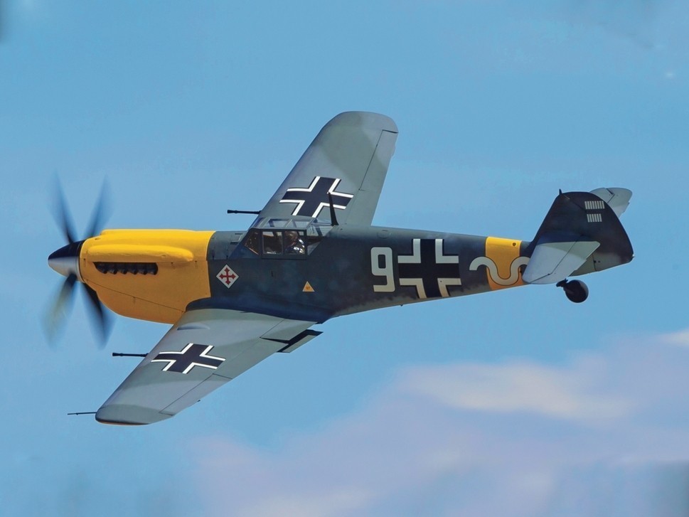 Classic German war aircraft flying