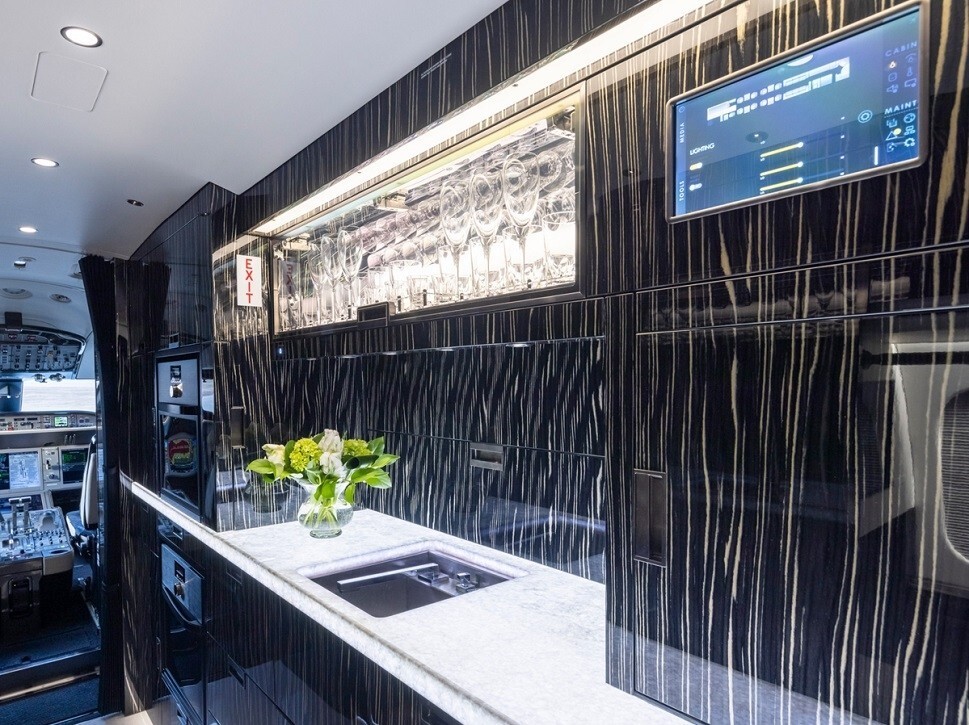 Illuminated galley Surface System developed by F/LIST for airplanes