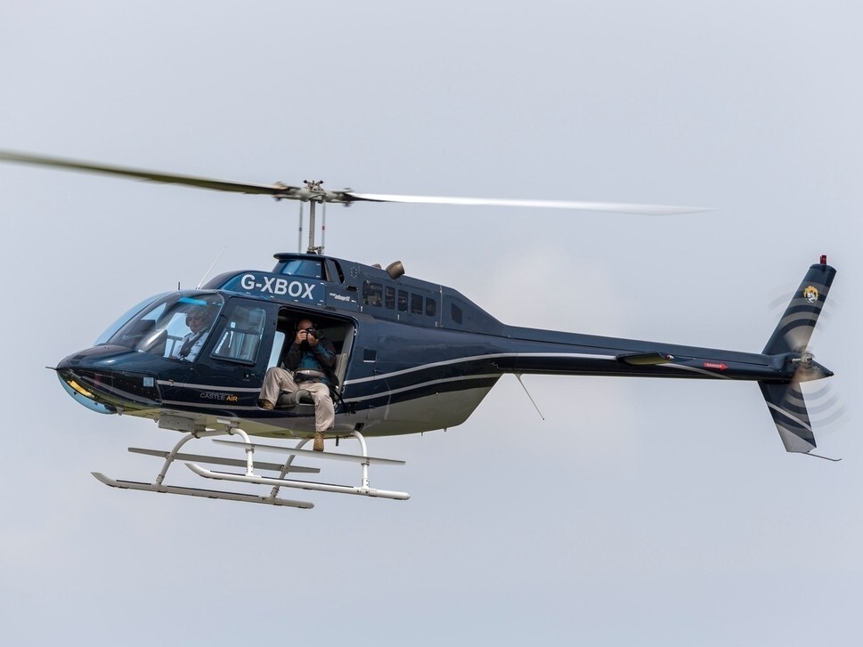 Photographer in Helicopter