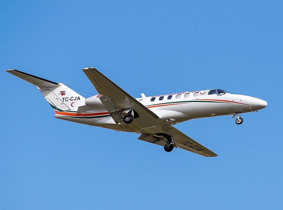 Cessna Citation CJ2 in flight