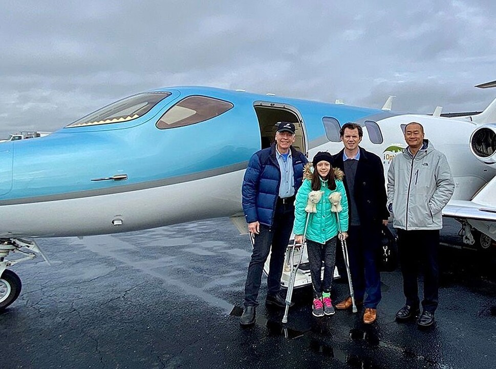 Don Catalano uses his HondaJet for charitable work as well as business