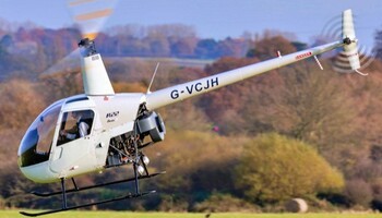 Robinson R22 Beta In the sky