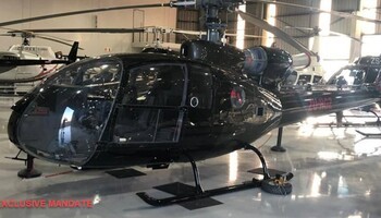 Aerospatiale Gazelle In Hangar