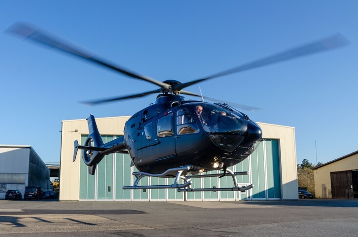 Airbus/Eurocopter EC 135P2+ on the runway