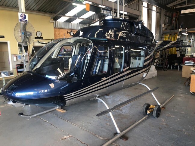 Bell 206L 3 In Hangar