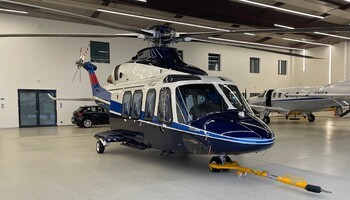 Leonardo AW139 In Hangar