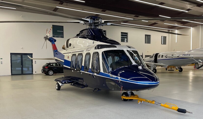 Leonardo AW139 In Hangar