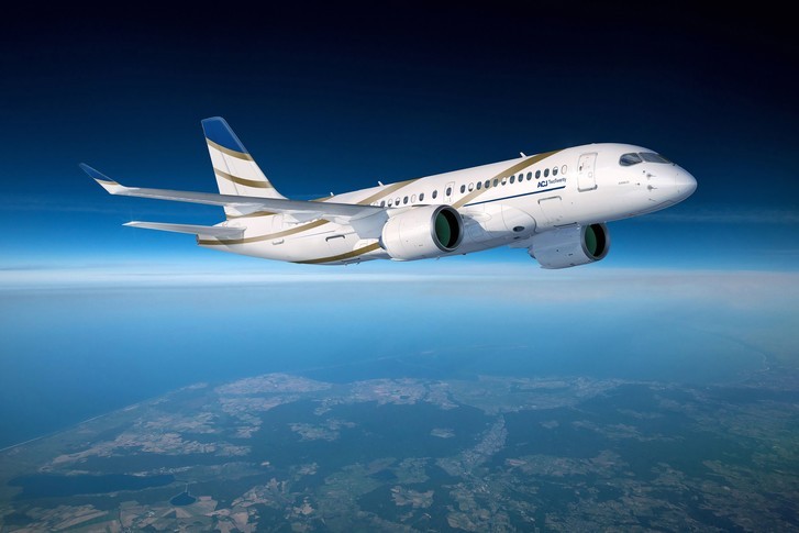Airbus ACJ TwoTwenty In the sky