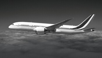 Boeing 787-8 In the sky