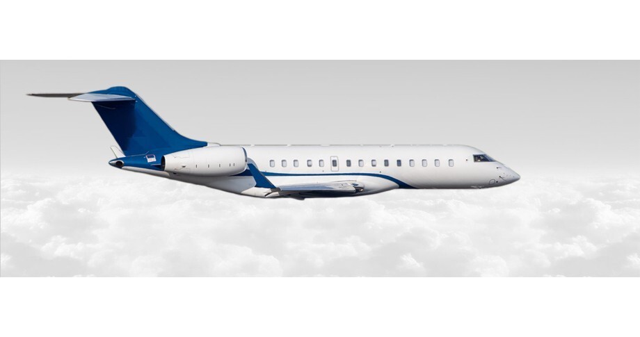 Bombardier Global 6000 In the sky