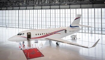 Dassault Falcon 2000LXS In Hangar