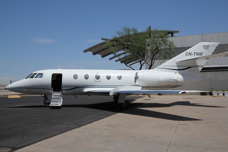 Dassault Falcon 20F-5 In Hangar