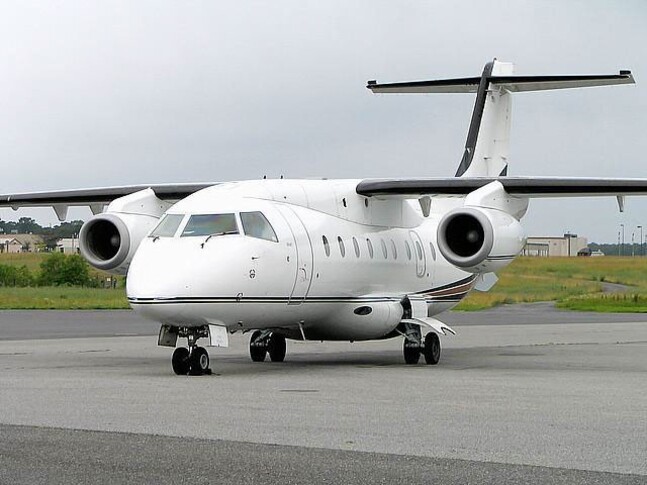 Dornier 328 on the runway