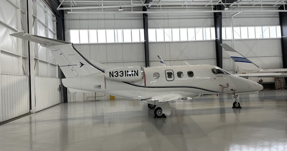 Embraer Phenom 100EV In Hangar