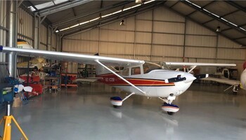 Cessna FR-172 Reims Rocket In Hangar