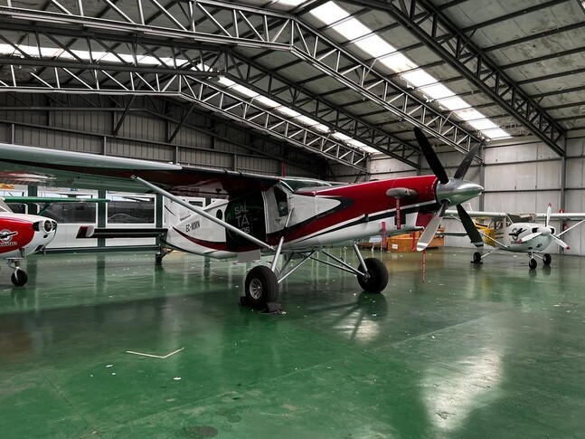 Pilatus PC6 In Hangar