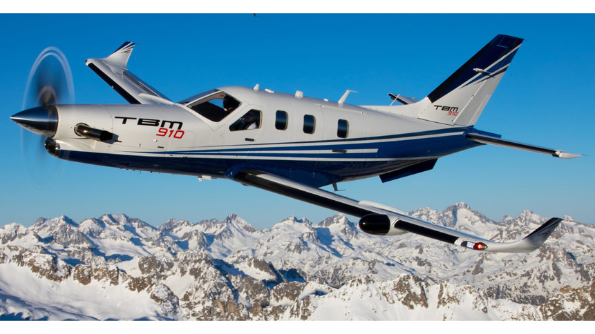 Daher TBM 910 In the sky